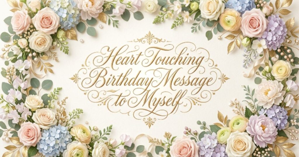 Heart Touching Birthday Message to Myself