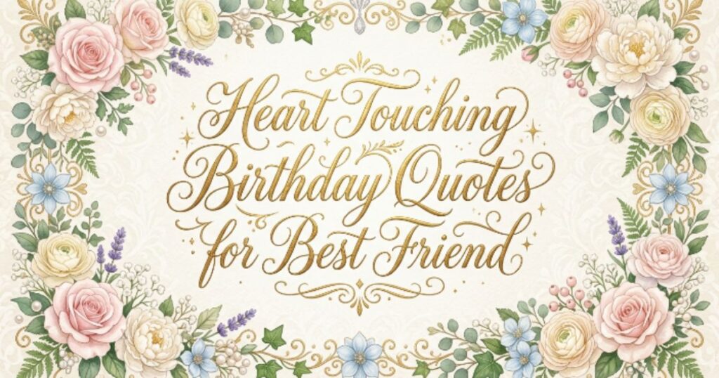 Heart Touching Birthday Quotes for Best Friend
