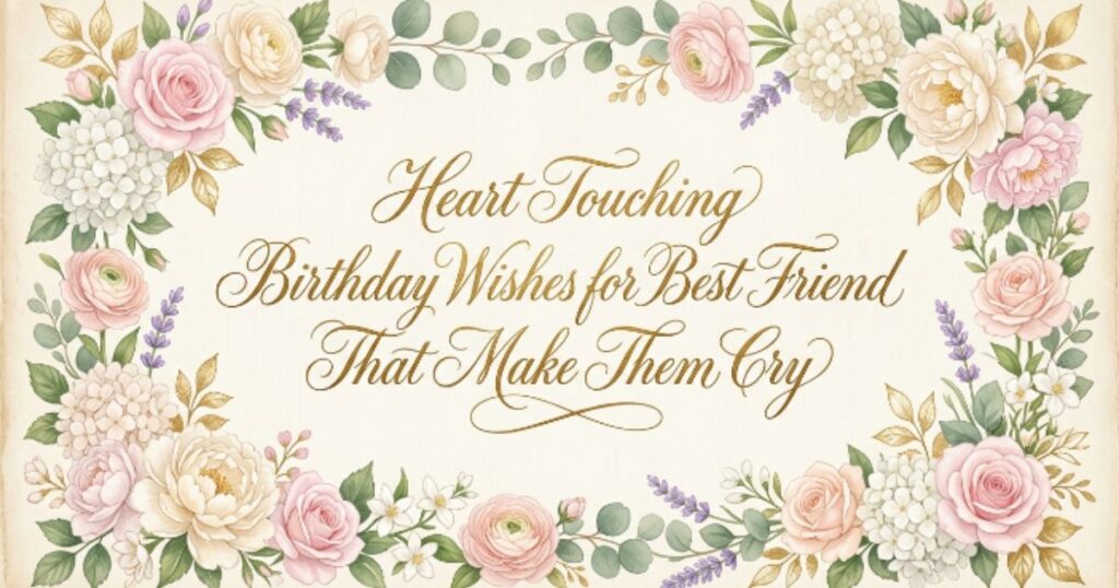 Heart Touching Birthday Wishes for Best Friend That Make Them Cry
