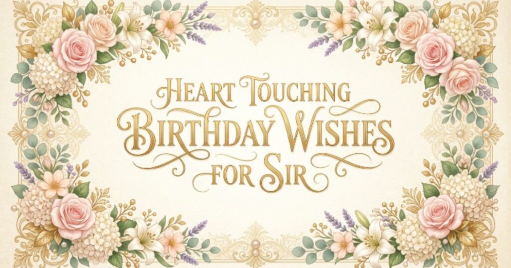 Heart Touching Birthday Wishes for Sir