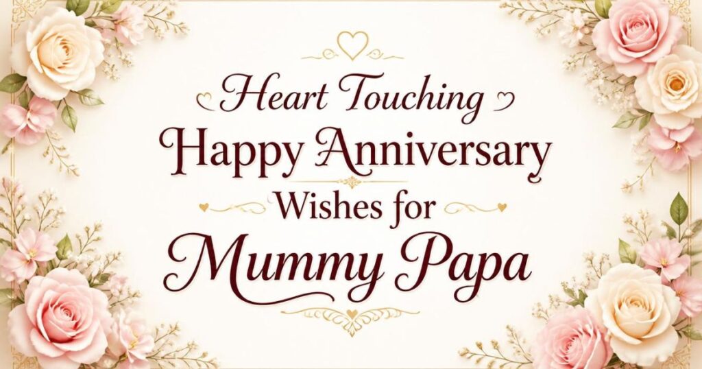 Heart Touching Happy Anniversary Wishes for Mummy Papa