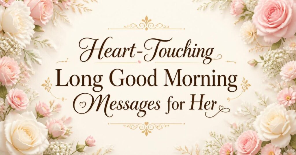 Heart-Touching Long Good Morning Messages for Her