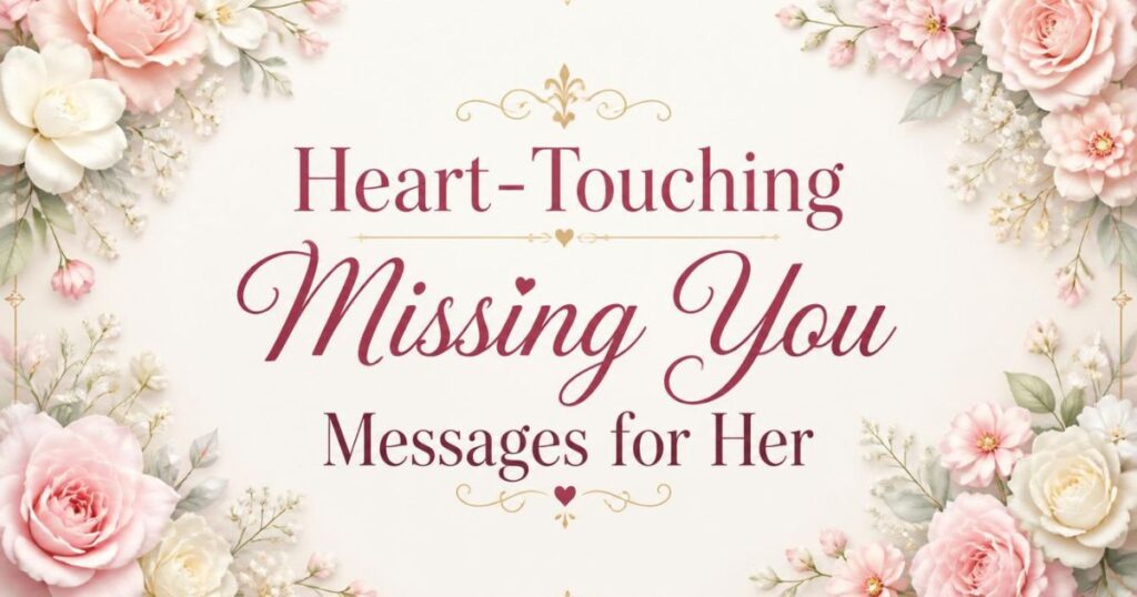 Heart-Touching Missing You Messages for Her