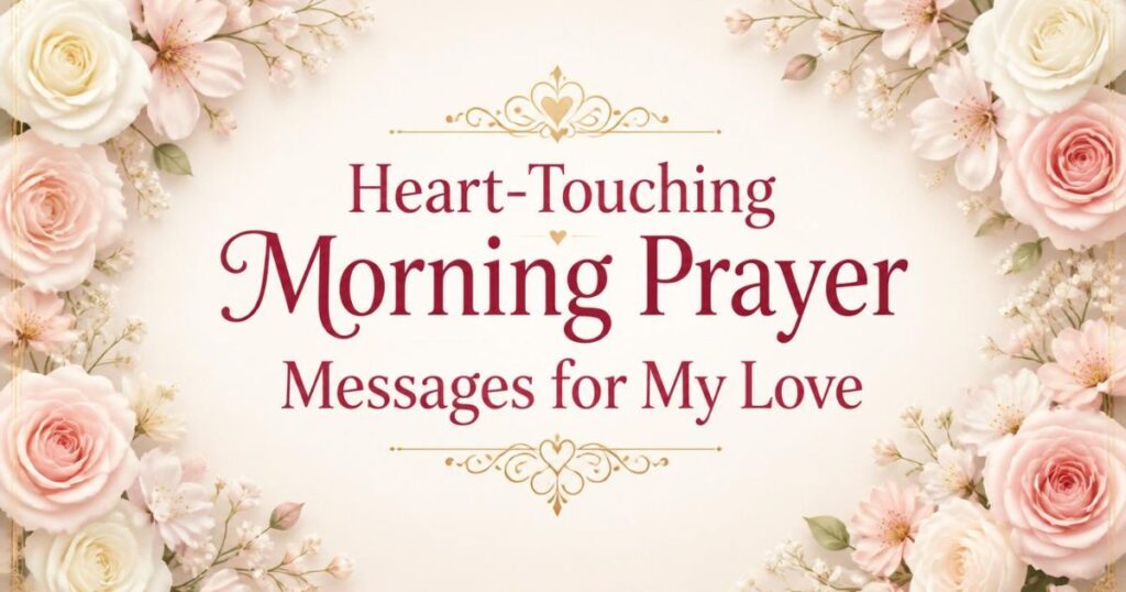 Heart-Touching Morning Prayer Messages for My Love