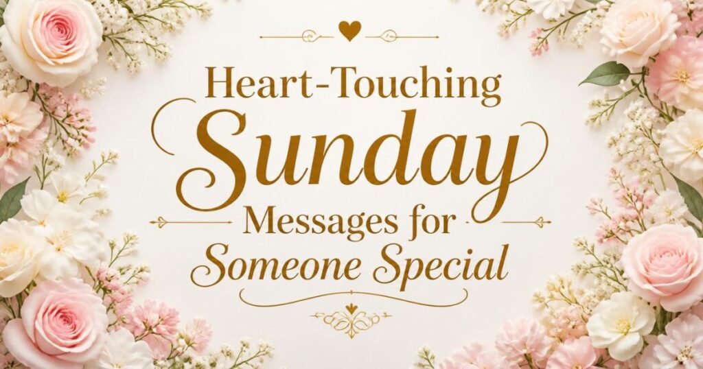 Heart-Touching Sunday Messages for Someone Special