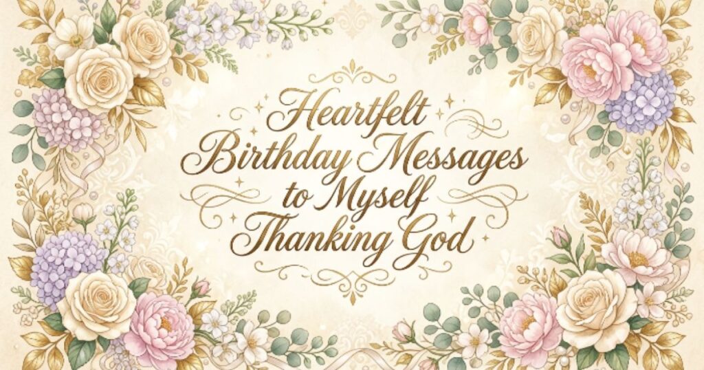 Heartfelt Birthday Messages to Myself Thanking God