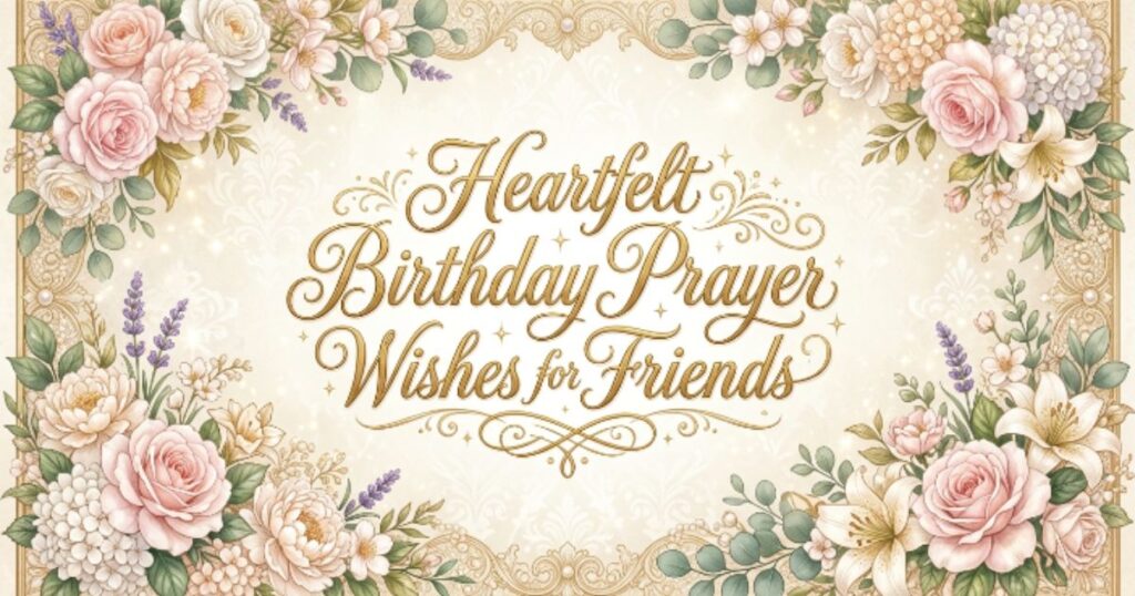 Heartfelt Birthday Prayer Wishes for Friends