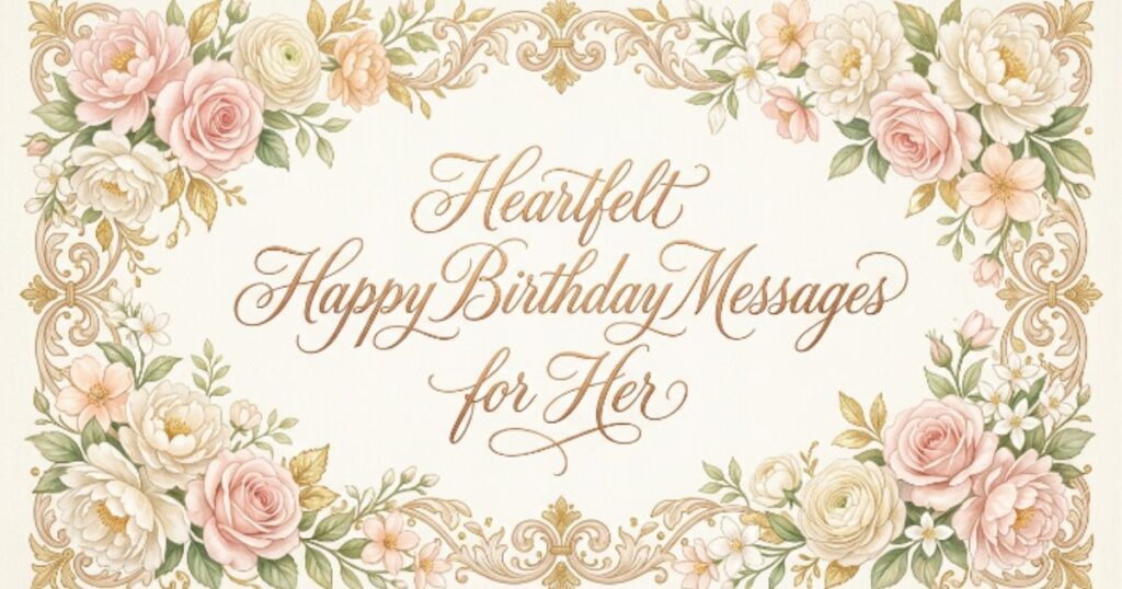 Heartfelt Happy Birthday Messages for Her