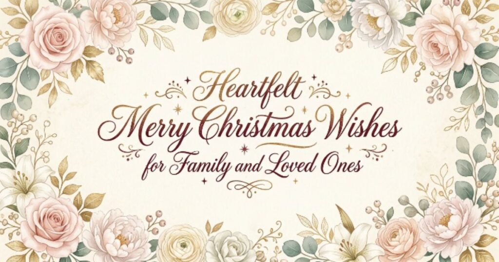 Heartfelt Merry Christmas Wishes for Family and Loved Ones