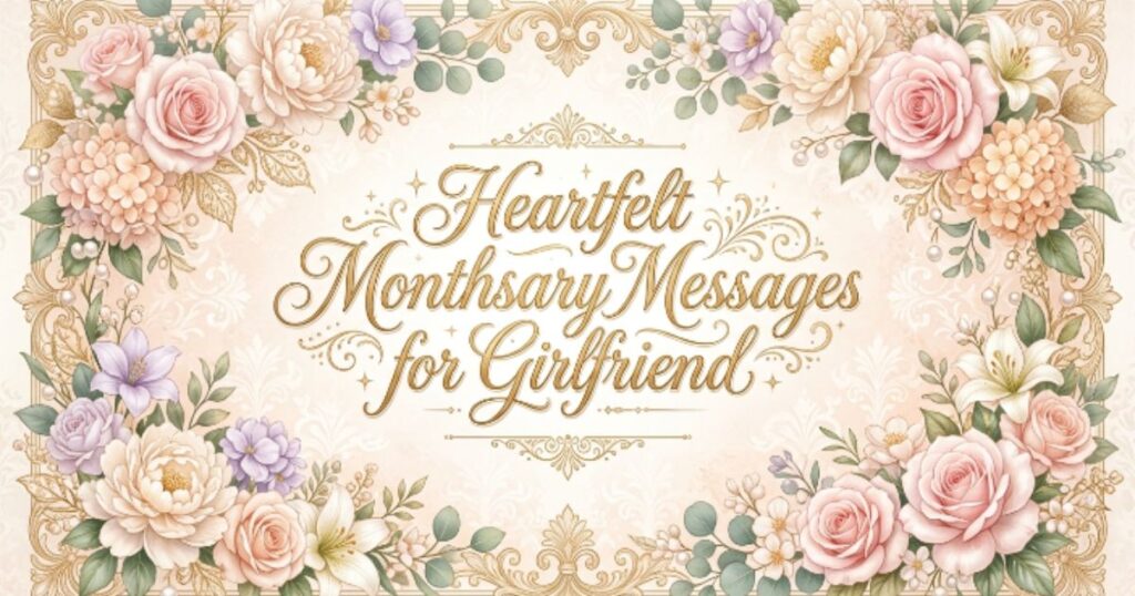 Heartfelt Monthsary Messages for Girlfriend