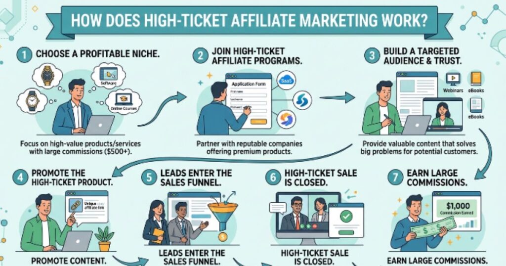 How Does High-Ticket Affiliate Marketing Work?