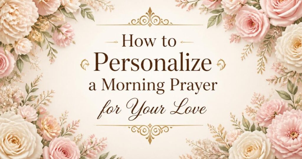 How to Personalize a Morning Prayer for Your Love