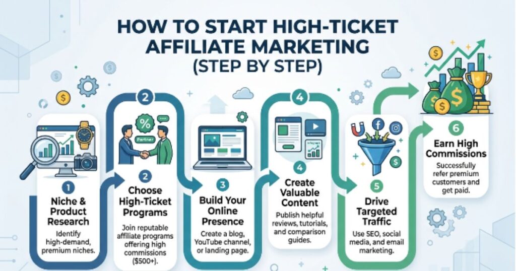 How to Start High-Ticket Affiliate Marketing Step by Step