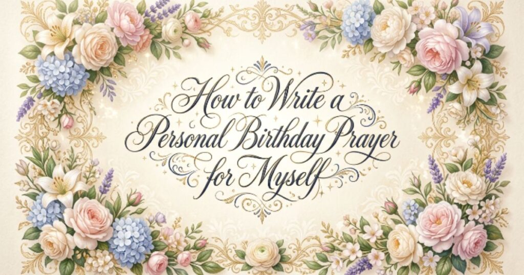 How to Write a Personal Birthday Prayer for Myself