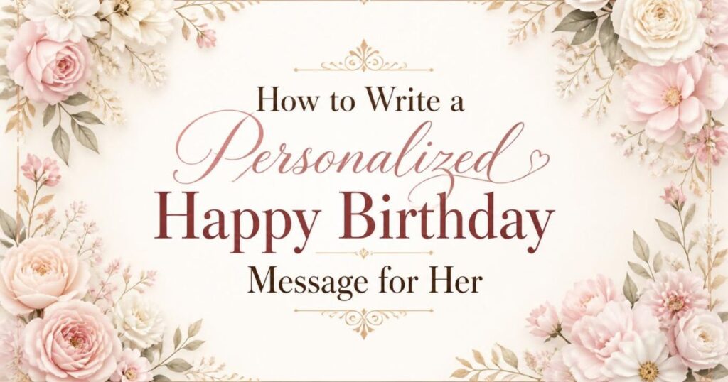 How to Write a Personalized Happy Birthday Message for Her