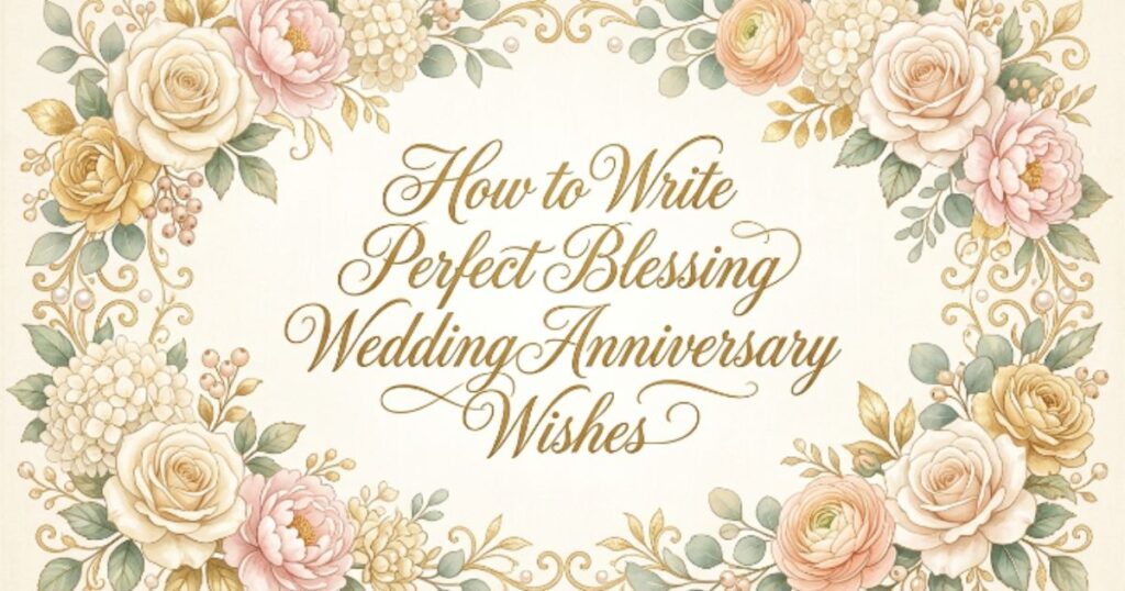 How to Write Perfect Blessing Wedding Anniversary Wishes