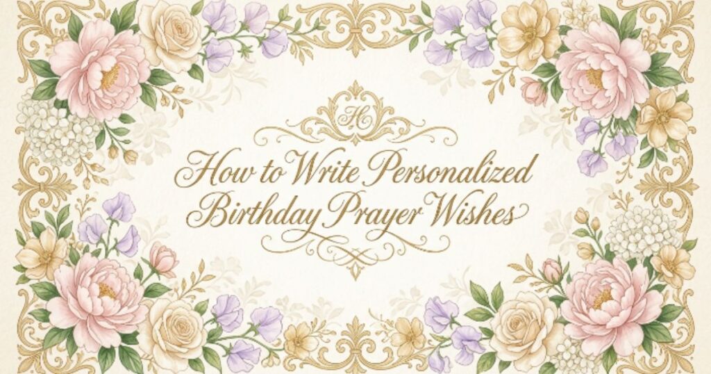 How to Write Personalized Birthday Prayer Wishes