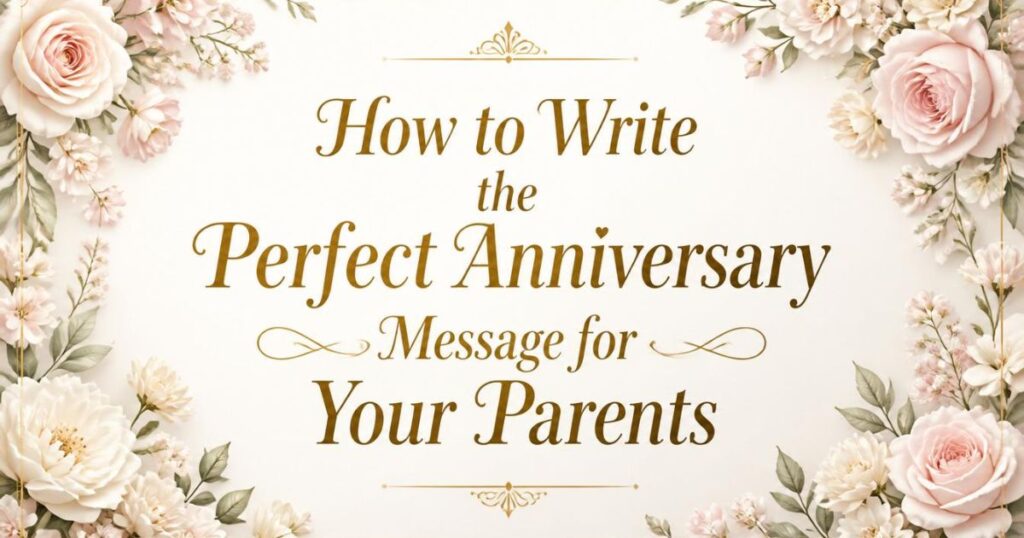 How to Write the Perfect Anniversary Message for Your Parents