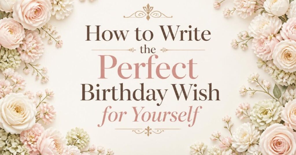 How to Write the Perfect Birthday Wish for Yourself