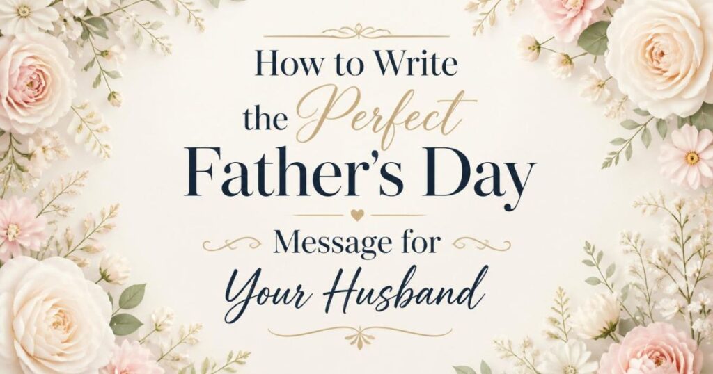How to Write the Perfect Father's Day Message for Your Husband
