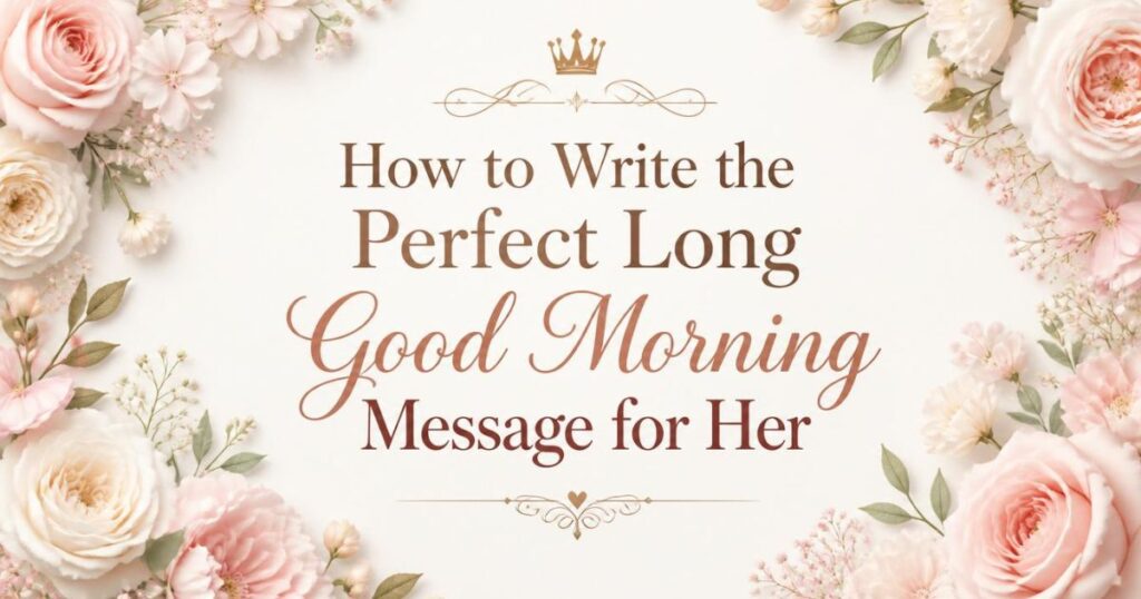 How to Write the Perfect Long Good Morning Message for Her