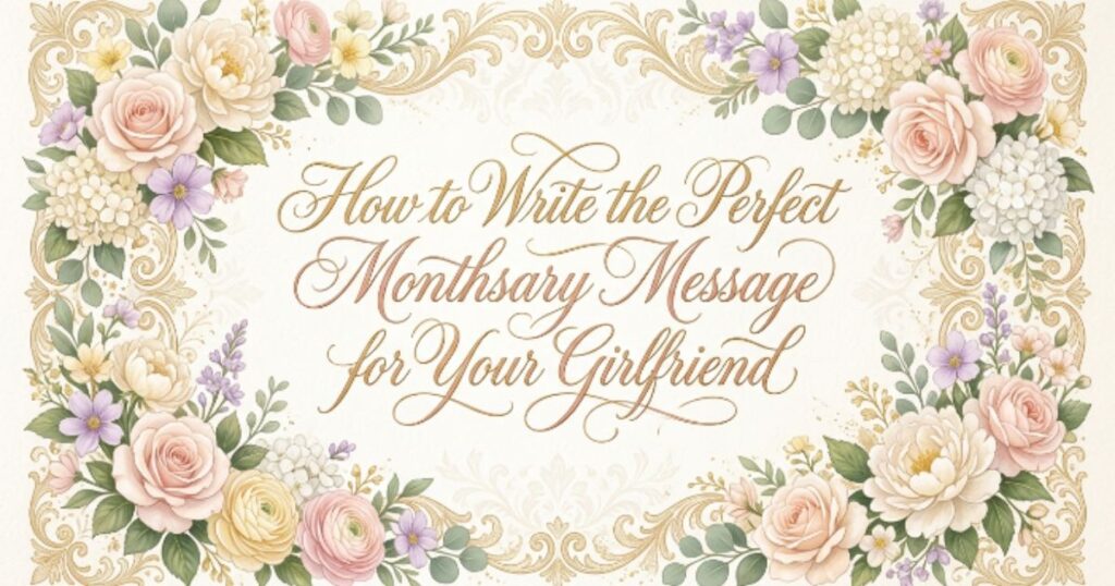How to Write the Perfect Monthsary Message for Your Girlfriend