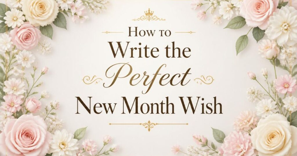 How to Write the Perfect New Month Wish