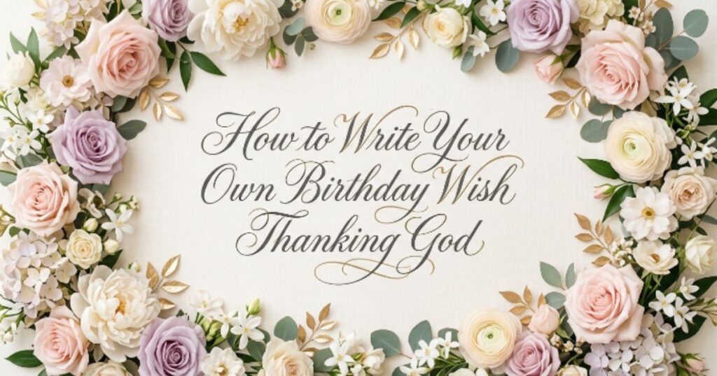 How to Write Your Own Birthday Wish Thanking God