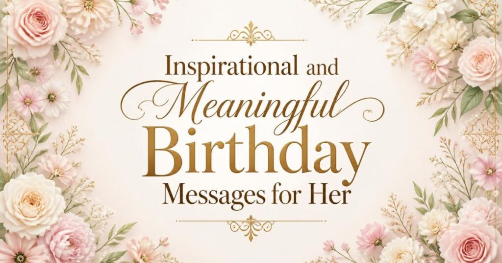 Inspirational and Meaningful Birthday Messages for Her