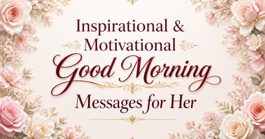 Inspirational & Motivational Good Morning Messages for Her