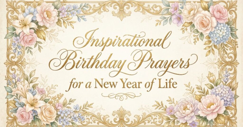 Inspirational Birthday Prayers for a New Year of Life