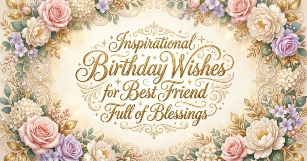 Inspirational Birthday Wishes for Best Friend Full of Blessings