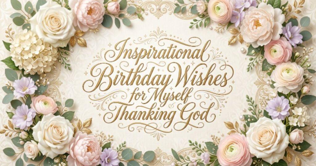 Inspirational Birthday Wishes for Myself Thanking God