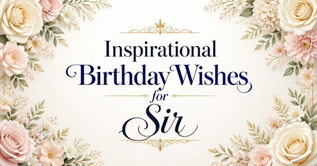Inspirational Birthday Wishes for Sir