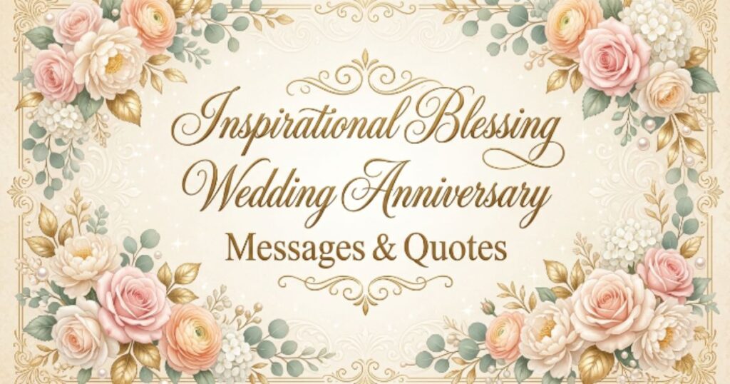 Inspirational Blessing Wedding Anniversary Messages & Quotes
