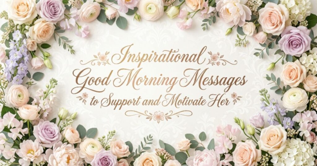 Inspirational Good Morning Messages to Support and Motivate Her