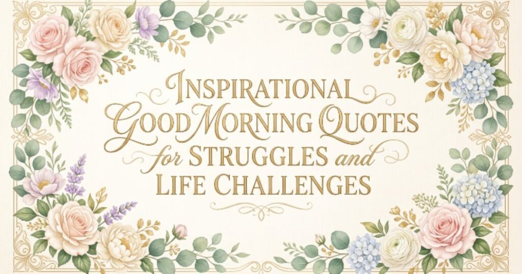 Inspirational Good Morning Quotes for Struggles and Life Challenges