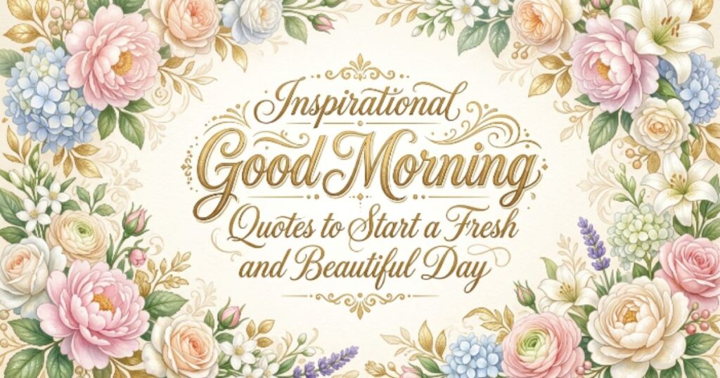 Inspirational Good Morning Quotes to Start a Fresh and Beautiful Day