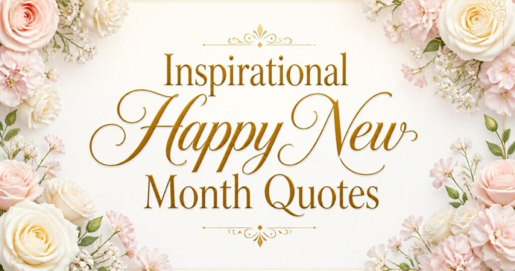 Inspirational Happy New Month Quotes