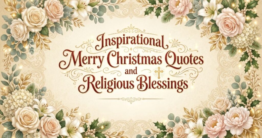 Inspirational Merry Christmas Quotes and Religious Blessings