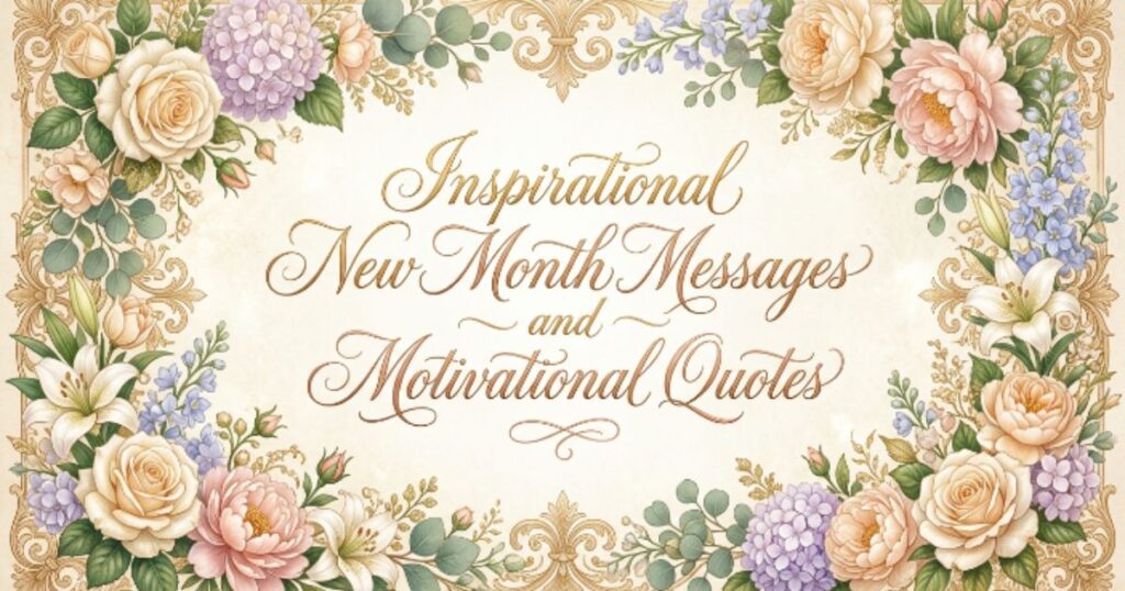 Inspirational New Month Messages and Motivational Quotes