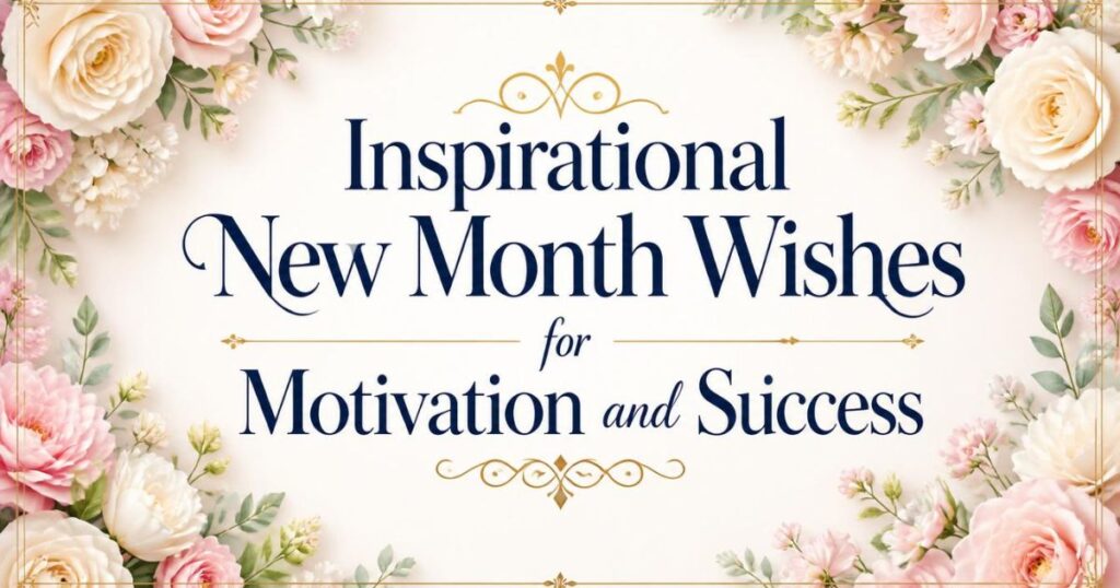 Inspirational New Month Wishes for Motivation and Success