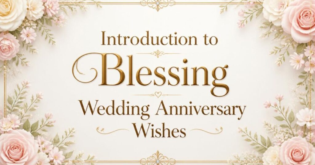 Introduction to Blessing Wedding Anniversary Wishes