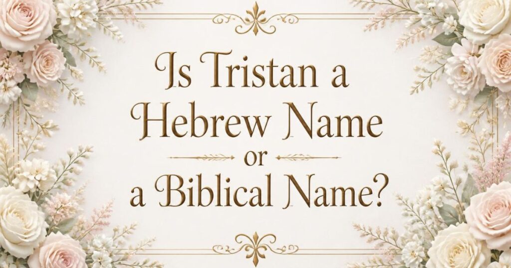 Is Tristan a Hebrew Name or a Biblical Name?