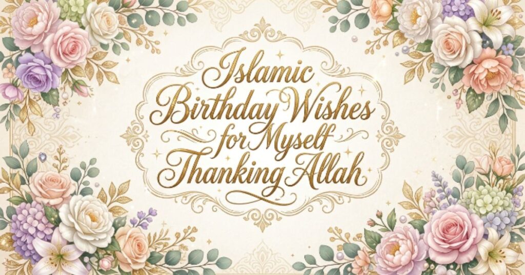 Islamic Birthday Wishes for Myself Thanking Allah