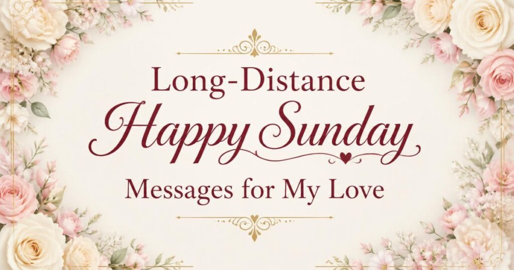 Long-Distance Happy Sunday Messages for My Love