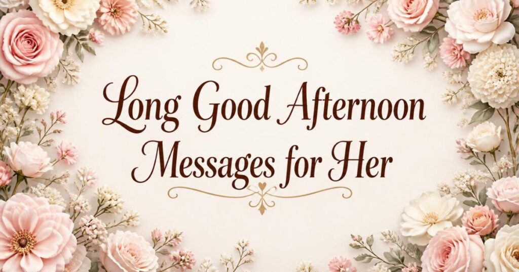 Long Good Afternoon Messages for Her