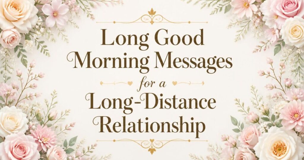 Long Good Morning Messages for a Long-Distance Relationship