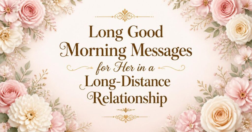 Long Good Morning Messages for Her in a Long-Distance Relationship