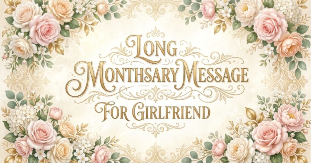 Long Monthsary Message for Girlfriend